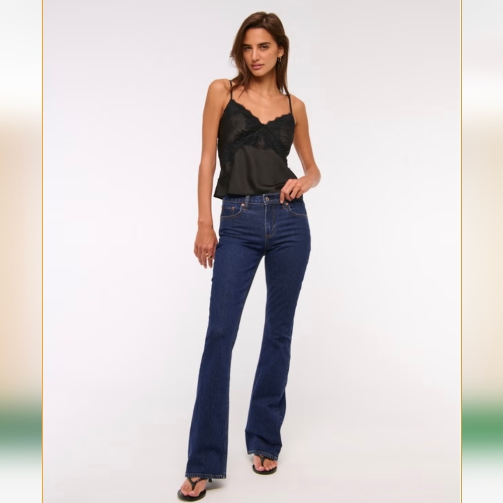 Abercrombie & Fitch Dark Blue Flare Jeans